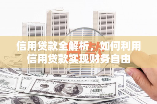 范县信用贷款全解析，如何利用信用贷款实现财务自由